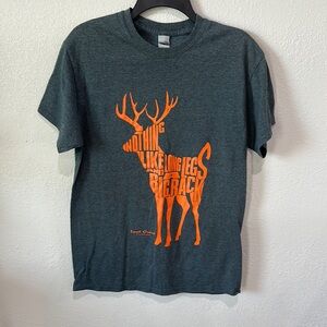 Men's Dark Gray Graphic T-Shirt